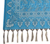 Turquoise Blue Art Silk Woven Paisley Soft Long Stole Scarf