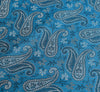 Turquoise Blue Art Silk Woven Paisley Soft Long Stole Scarf
