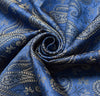 Long Stole Indian Art Silk Woven Banarasi Soft Women Dupatta Blue