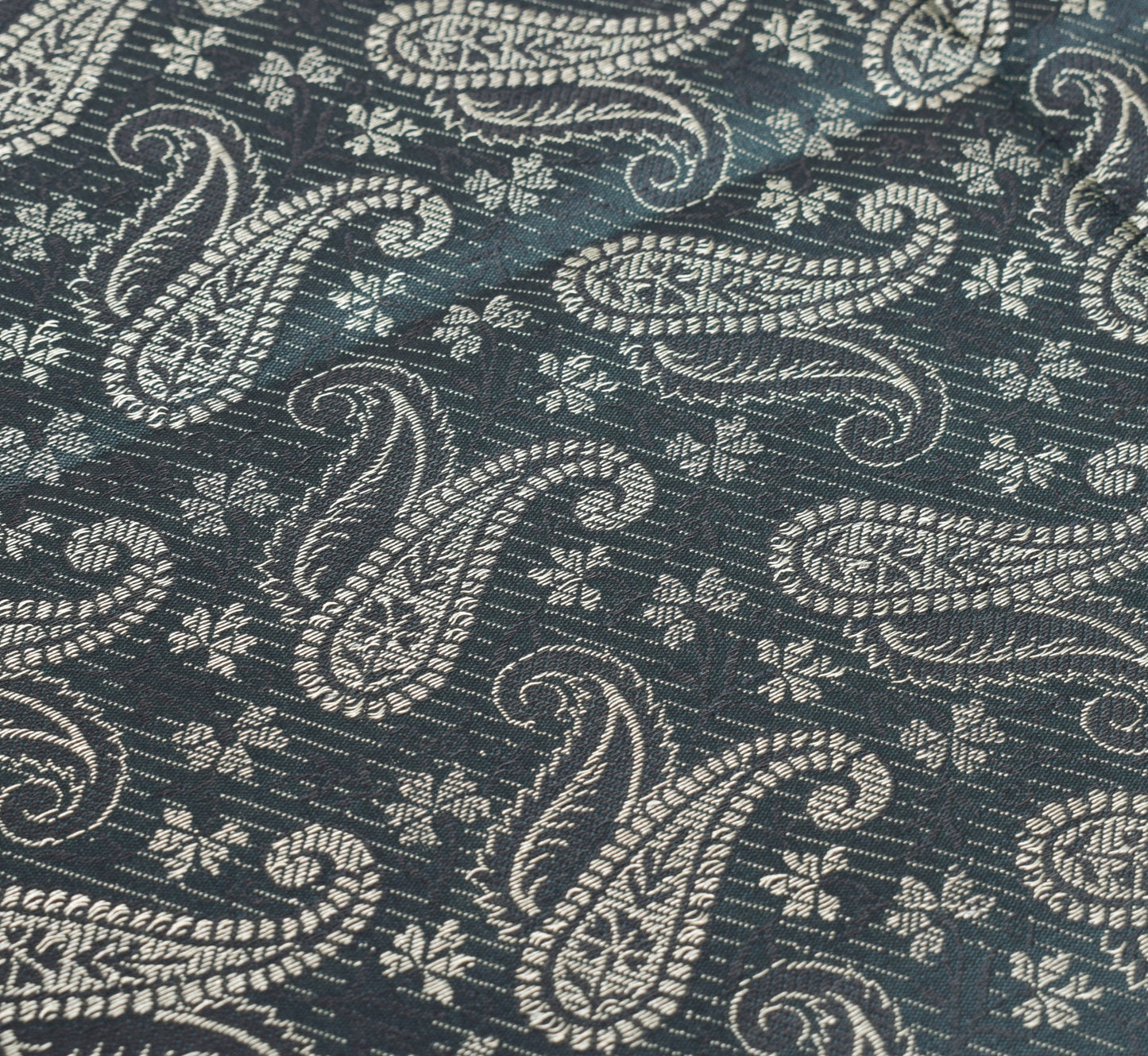 Dark Green Art Silk Dupatta Woven Paisley Soft Long Stole Scarf