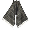Long Stole Indian Art Silk Woven Banarasi Soft Dupatta Black
