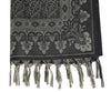 Long Stole Indian Art Silk Woven Banarasi Soft Dupatta Black