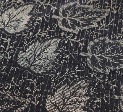 Long Stole Indian Art Silk Woven Banarasi Soft Dupatta Black