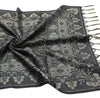 Long Stole Indian Art Silk Woven Banarasi Soft Dupatta Black