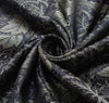 Long Stole Indian Art Silk Woven Banarasi Soft Dupatta Black