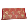 Red Clutch Women's Purse Woven Zari Brocade Banarasi Fabric 5 Pocket Hand Bag
