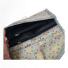 Gray Clutch Women's Purse Woven Zari Brocade Banarasi Fabric 5 Pocket Hand Bag