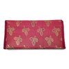 Pink Clutch Women's Purse Woven Zari Brocade Banarasi Fabric 5 Pocket Hand Bag