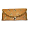 Mustard Clutch Women's Purse Woven Zari Brocade Banarasi Fabric 5 Pkt Hand Bag