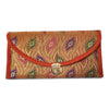 Red Clutch Women's Purse Woven Zari Brocade Banarasi Fabric 5 Pocket Hand Bags