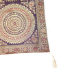 Wine Table Runner 72x16" Banarasi Silk Brocade Mandala Dining Decor Cloth Gift