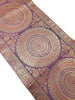Wine Table Runner 72x16" Banarasi Silk Brocade Mandala Dining Decor Cloth Gift