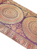 Wine Table Runner 72x16" Banarasi Silk Brocade Mandala Dining Decor Cloth Gift