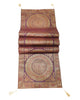 Wine Table Runner 72x16" Banarasi Silk Brocade Mandala Dining Decor Cloth Gift