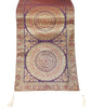Wine Table Runner 72x16" Banarasi Silk Brocade Mandala Dining Decor Cloth Gift