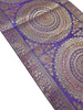 Purple Table Runner 72x16" Banarasi Silk Brocade Mandala Gift Dining Decor Cloth