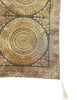 Dark Brown Banarasi Table Runner 72x16" Silk Brocade Mandala Dining Decor Cloth