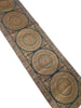Black Banarasi Table Runner 72x16" Silk Brocade Mandala Dining Decor Cloth Gift