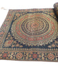 Black Banarasi Table Runner 72x16" Silk Brocade Mandala Dining Decor Cloth Gift