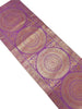 Magenta Banarasi Table Runner 72x16" Silk Brocade Mandala Dining Decor Cloth