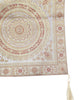 White Table Runner 72x16" Banarasi Silk Brocade Mandala Dining Decor Cloth Gift