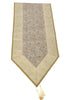 Banarasi Table Runner Silk Brocade Floral Dining Home Decor Indian Gift Cloth