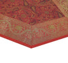 Red Ethnic Banarasi  Table Runner Dining Decor Indian Silk Brocade Paisley Cloth