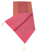 Pink Table Runner Dining Decor Indian Banarasi Silk Brocade Paisley Gift Cloth
