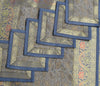 13 PC Gray Table Runner Dining Decor Indian Banarasi Silk Brocade Paisley Cloth