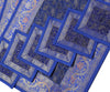 13 PC Blue Dining Table Runner Set Decor Banarasi Silk Brocade Paisley Gift