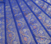13 PC Blue Dining Table Runner Set Decor Banarasi Silk Brocade Paisley Gift