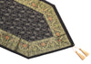 13 PC Black Dining Table Runner Set Decor Banarasi Silk Brocade Paisley Gift