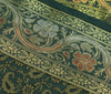 13 PC Green Dining Table Runner Set Decor Banarasi Silk Brocade Paisley Gift