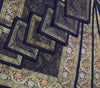 13 PC Navy Blue Dining Table Runner Set Decor Banarasi Silk Brocade Paisley Gift