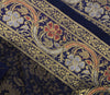 13 PC Navy Blue Dining Table Runner Set Decor Banarasi Silk Brocade Paisley Gift