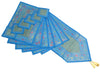 13 PC Green Dining Table Runner Set Decor Banarasi Silk Brocade Paisley Gift