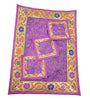 13 PC Purple Table Runner Dining Decor Gift Indian Banarasi Silk Brocade Paisley