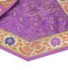 13 PC Purple Table Runner Dining Decor Gift Indian Banarasi Silk Brocade Paisley