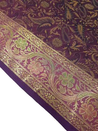 13 PC Wine Table Runner Dining Indian Banarasi Silk Brocade Paisley Decor Cloth