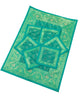 13 PC Table Runner Teal Green Indian Banarasi Silk Brocade Paisley Dining Decor