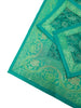 13 PC Table Runner Teal Green Indian Banarasi Silk Brocade Paisley Dining Decor