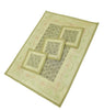 13 PC Table Runner Dining Indian Banarasi Silk Brocade Paisley Decor Khaki Color