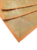 13 PC Mustard Banarasi Table Runner Silk Brocade Paisley Dining Decor Cloth Gift