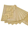13 PC Banarasi Table Runner Dining Decor Silk Brocade Paisley Cloth Indian Gift