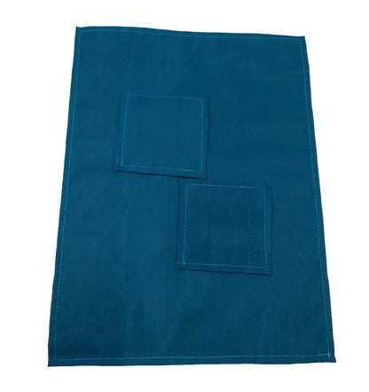 Set of 13 Teal Blue Banarasi Silk Table Runner – Paisley Brocade Decor Gift Item