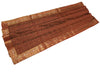 88"x47" Dining Table Top Cover Indian Banarasi Silk Woven Paisley Brown Cloth