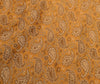 Indian Mustard Table Top Cover Woven Zari Border Art Silk Brocade 88"x47" Cloth