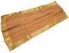 Indian Mustard Table Top Cover Woven Zari Border Art Silk Brocade 88"x47" Cloth