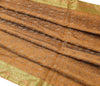 Indian Mustard Table Top Cover Woven Zari Border Art Silk Brocade 88"x47" Cloth