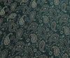 Indian Green Table Top Cover Woven Zari Border Art Silk Brocade 88" x 47" Cloth